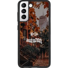 Samsung Galaxy S21 FE 5G Case Hülle - Silikon schwarz Autumn 25 Hello autumn