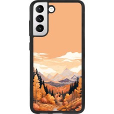 Samsung Galaxy S21 FE 5G Case Hülle - Silikon schwarz Autumn 25 Mountains