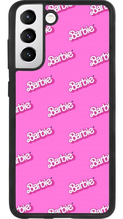 Samsung Galaxy S21 FE 5G Case Hülle - Silikon schwarz Barbie Pattern