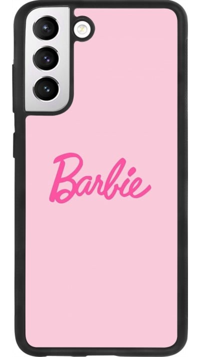 Samsung Galaxy S21 FE 5G Case Hülle - Silikon schwarz Barbie Text