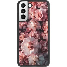 Coque Samsung Galaxy S21 FE 5G - Silicone rigide noir Beautiful Roses