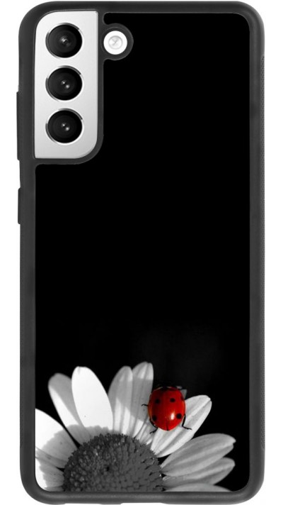 Hülle Samsung Galaxy S21 FE 5G - Silikon schwarz Black and white Cox