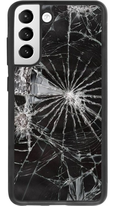 Hülle Samsung Galaxy S21 FE 5G - Silikon schwarz Broken Screen