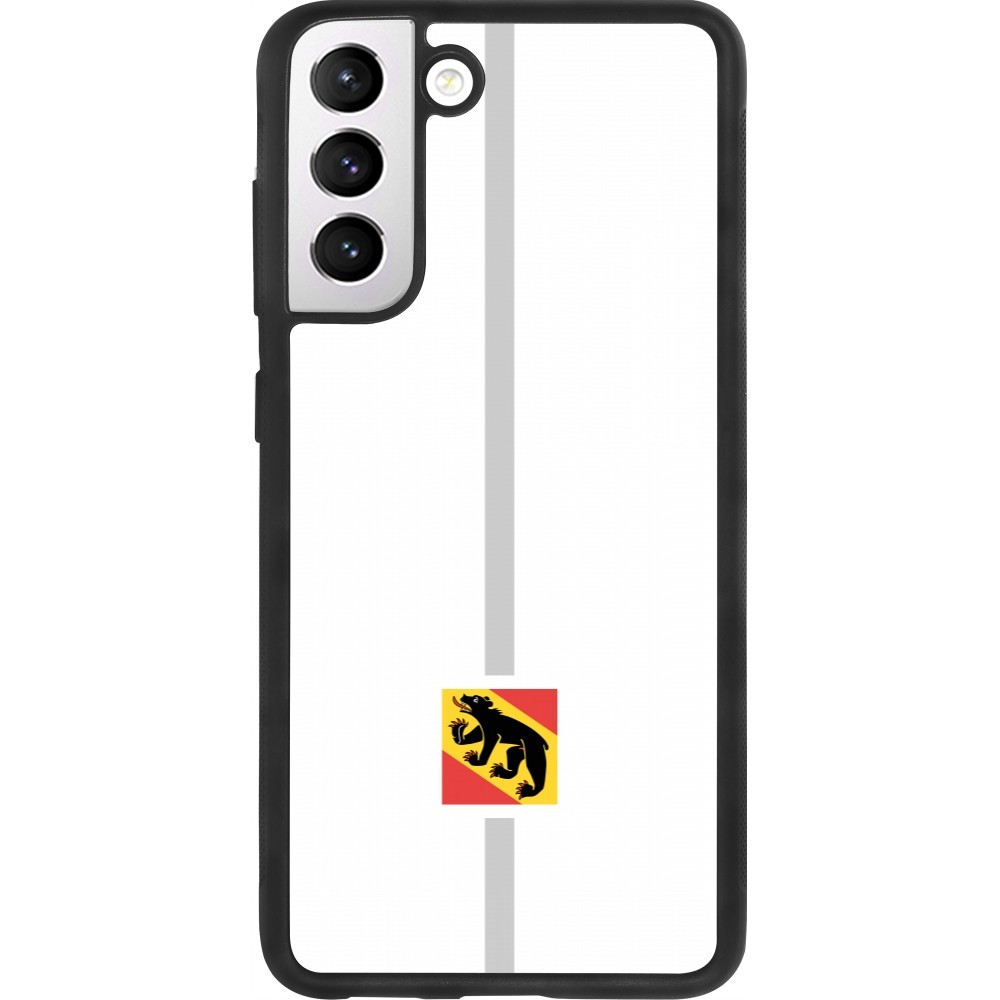 Samsung Galaxy S21 FE 5G Case Hülle - Silikon schwarz Kanton BE weiss