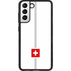 Samsung Galaxy S21 FE 5G Case Hülle - Silikon schwarz Kanton CH weiss