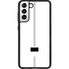 Samsung Galaxy S21 FE 5G Case Hülle - Silikon schwarz Kanton FR weiss
