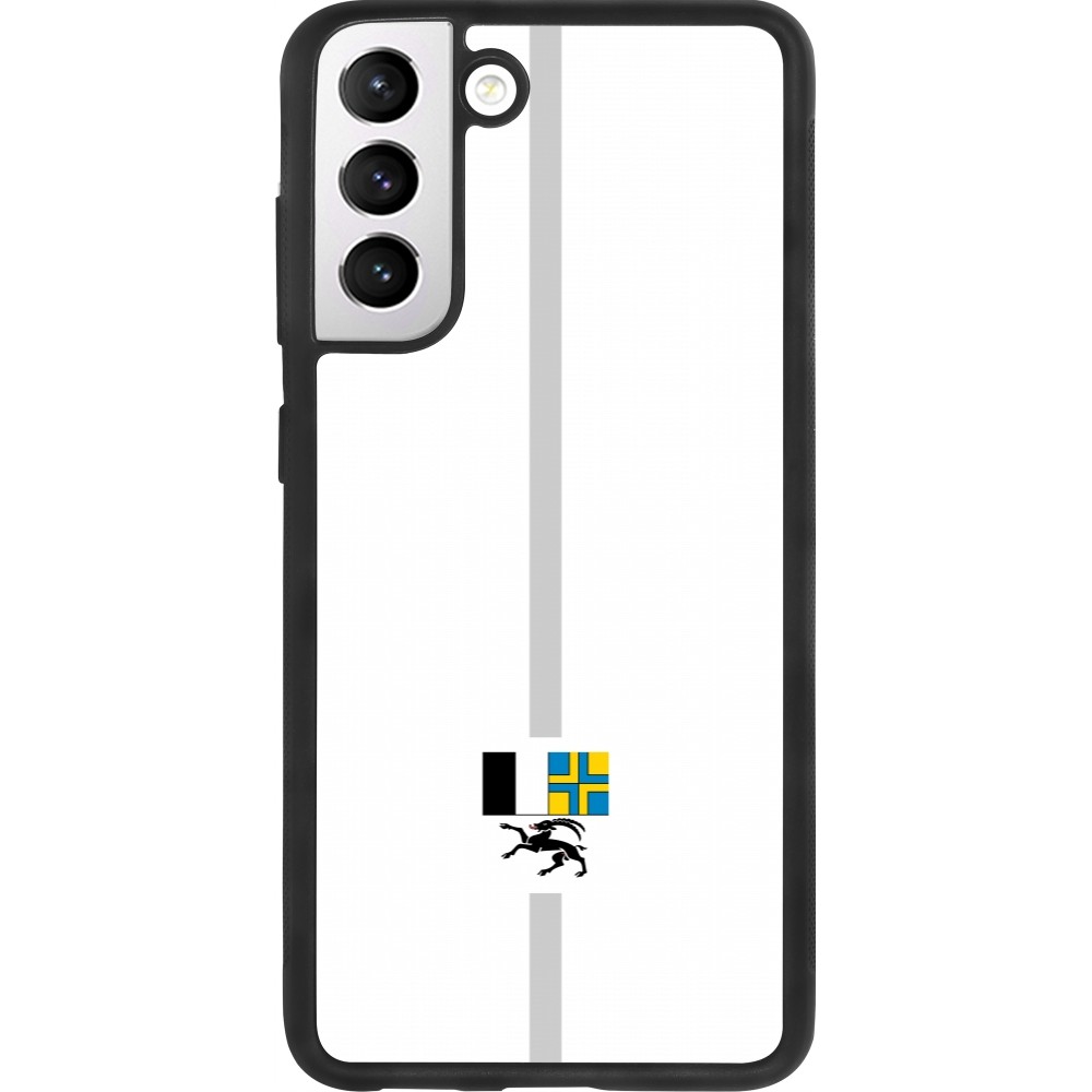 Samsung Galaxy S21 FE 5G Case Hülle - Silikon schwarz Kanton GR weiss