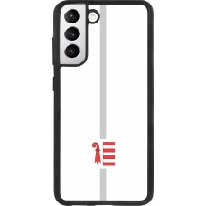 Samsung Galaxy S21 FE 5G Case Hülle - Silikon schwarz Kanton JU weiss