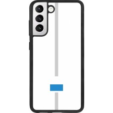 Coque Samsung Galaxy S21 FE 5G - Silicone rigide noir Canton LU blanc