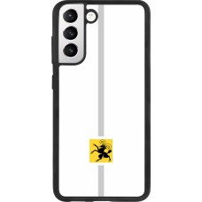 Samsung Galaxy S21 FE 5G Case Hülle - Silikon schwarz Kanton SH weiss