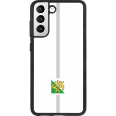 Samsung Galaxy S21 FE 5G Case Hülle - Silikon schwarz Kanton TG weiss
