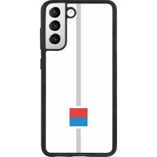 Samsung Galaxy S21 FE 5G Case Hülle - Silikon schwarz Kanton TI weiss