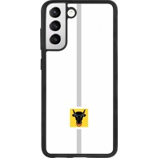 Samsung Galaxy S21 FE 5G Case Hülle - Silikon schwarz Kanton UR weiss