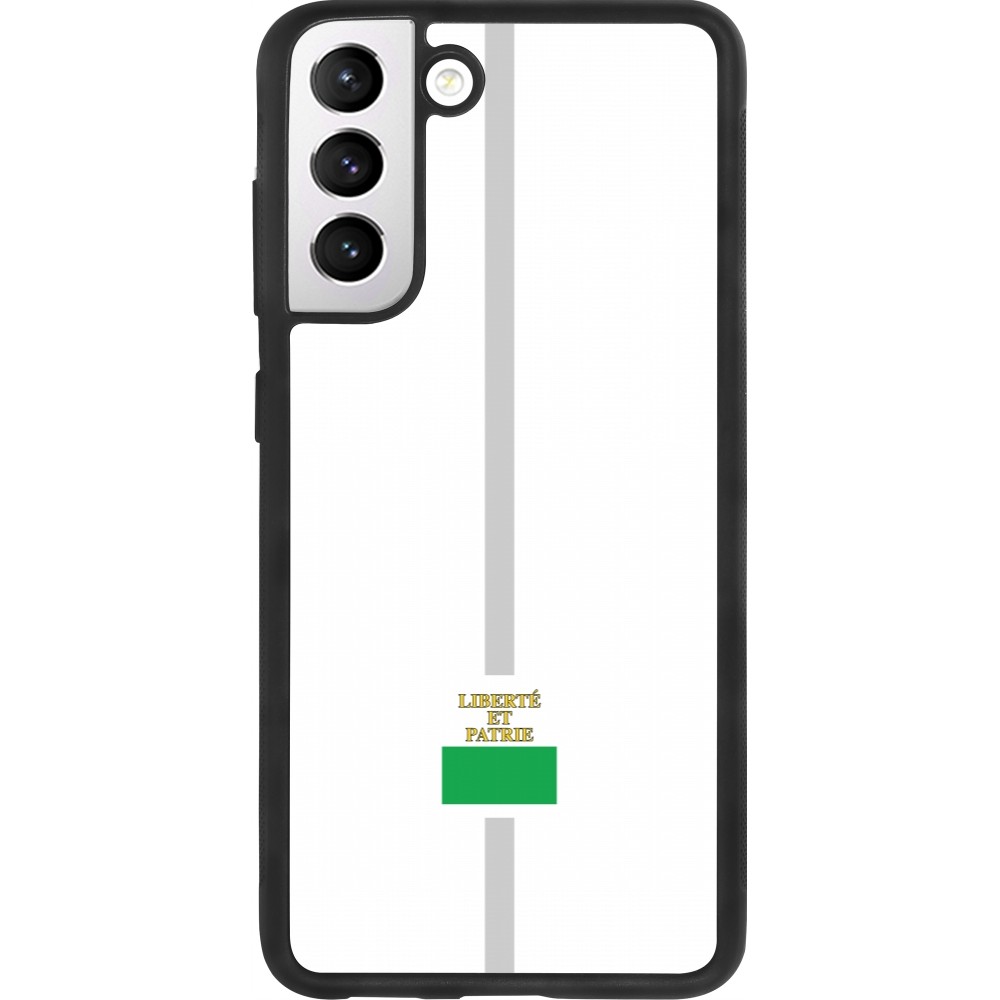 Samsung Galaxy S21 FE 5G Case Hülle - Silikon schwarz Kanton VD weiss