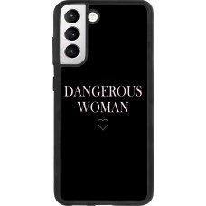 Coque Samsung Galaxy S21 FE 5G - Silicone rigide noir Dangerous woman