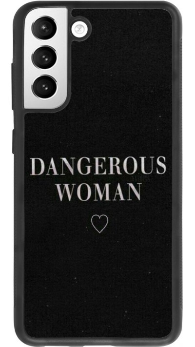 Hülle Samsung Galaxy S21 FE 5G - Silikon schwarz Dangerous woman