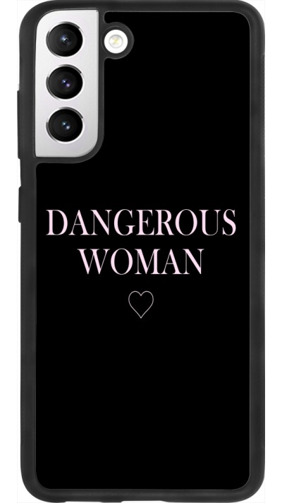 Coque Samsung Galaxy S21 FE 5G - Silicone rigide noir Dangerous woman