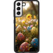Samsung Galaxy S21 FE 5G Case Hülle - Silikon schwarz Easter 2026 Decorated eggs