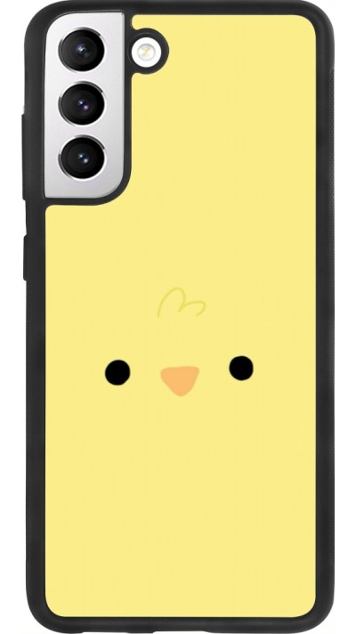 Samsung Galaxy S21 FE 5G Case Hülle - Silikon schwarz Easter 2026 Little chicken