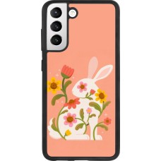 Samsung Galaxy S21 FE 5G Case Hülle - Silikon schwarz Easter 2026 Rabbit collage