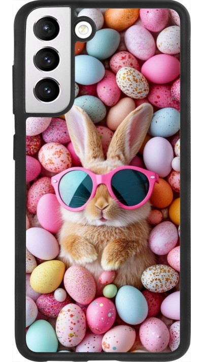 Samsung Galaxy S21 FE 5G Case Hülle - Silikon schwarz Easter 2026 Rabbit fun