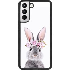 Samsung Galaxy S21 FE 5G Case Hülle - Silikon schwarz Easter 2023 flower bunny