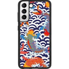 Coque Samsung Galaxy S21 FE 5G - Silicone rigide noir Easter 2023 japanese fish
