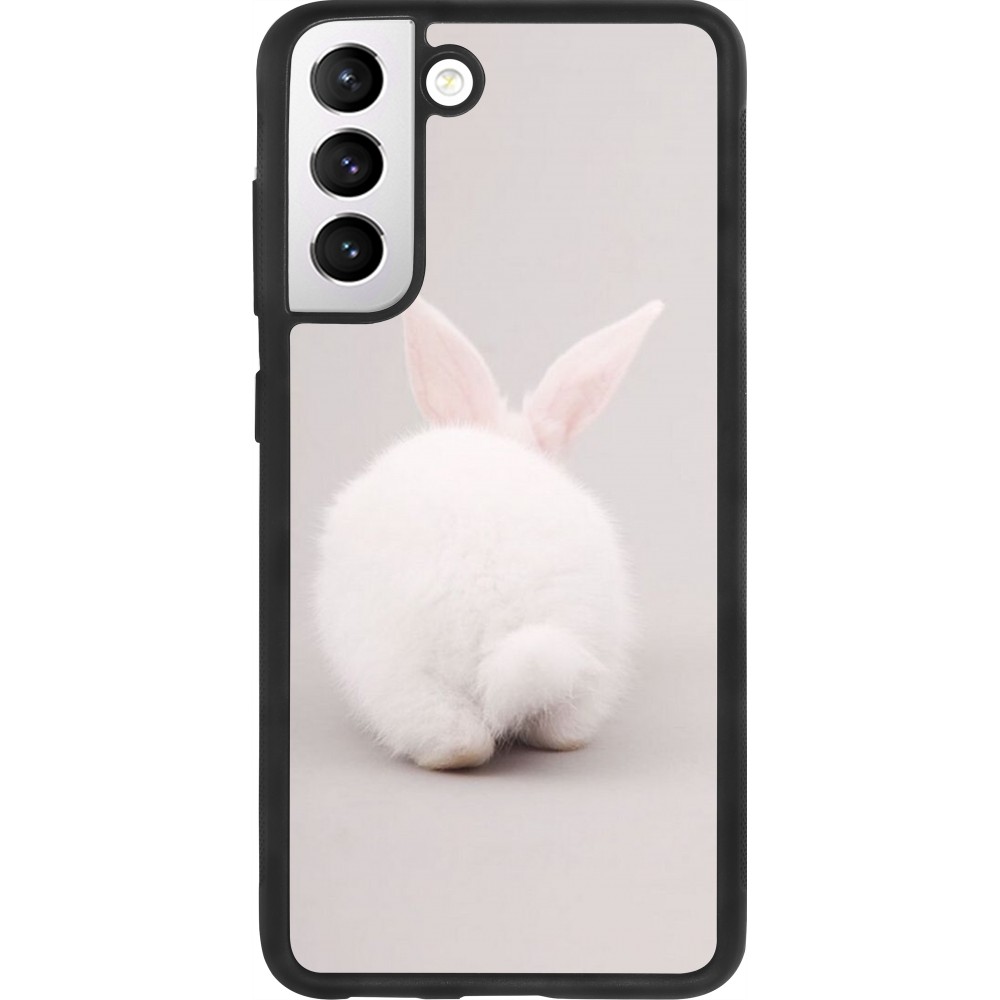 Samsung Galaxy S21 FE 5G Case Hülle - Silikon schwarz Easter 2024 bunny butt