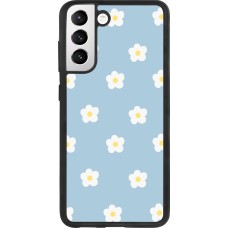 Samsung Galaxy S21 FE 5G Case Hülle - Silikon schwarz Easter 2024 daisy flower