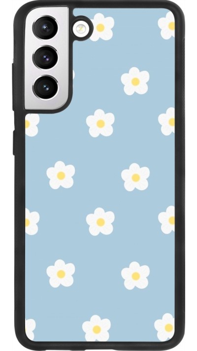 Samsung Galaxy S21 FE 5G Case Hülle - Silikon schwarz Easter 2024 daisy flower