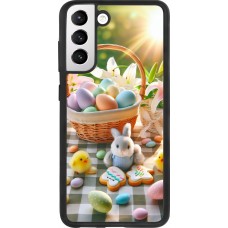 Samsung Galaxy S21 FE 5G Case Hülle - Silikon schwarz Ostern 2025 Osterkorb