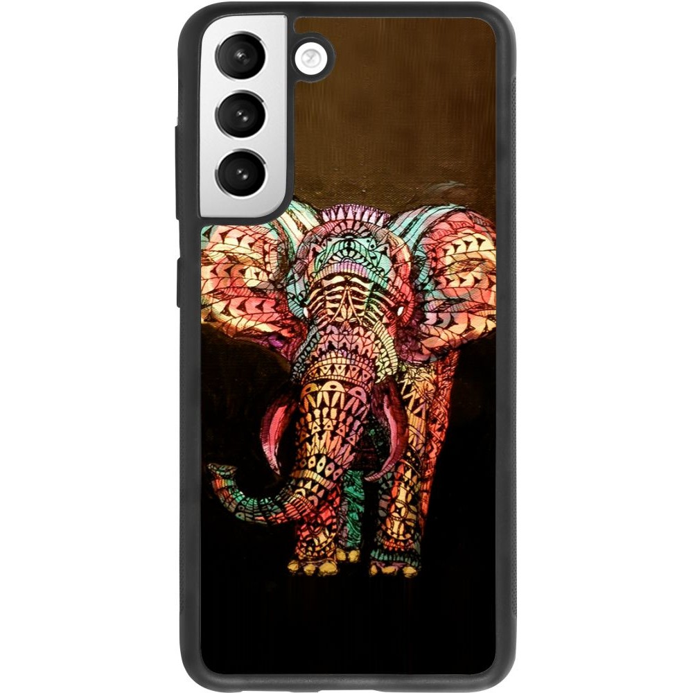 Coque Samsung Galaxy S21 FE 5G - Silicone rigide noir Elephant 02