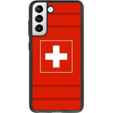 Coque Samsung Galaxy S21 FE 5G - Silicone rigide noir Euro 2020 Switzerland