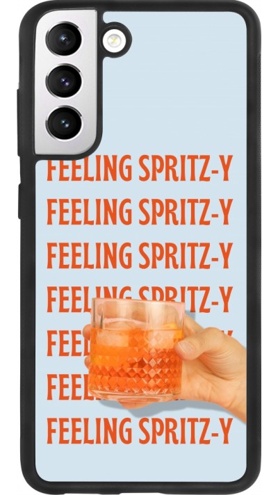 Samsung Galaxy S21 FE 5G Case Hülle - Silikon schwarz Feeling Spritz-y