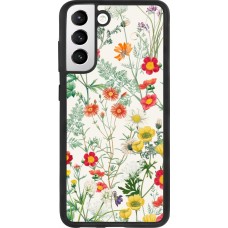 Samsung Galaxy S21 FE 5G Case Hülle - Silikon schwarz Flora Botanical Wildlife