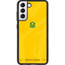 Coque Samsung Galaxy S21 FE 5G - Silicone rigide noir Maillot de football Afrique du Sud 2026 personnalisable