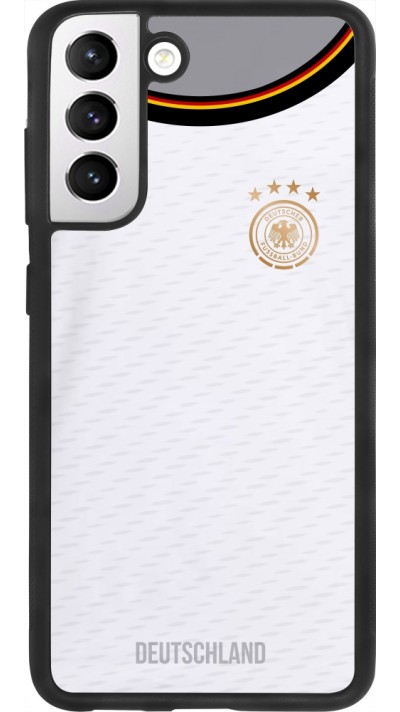 Samsung Galaxy S21 FE 5G Case Hülle - Silikon schwarz Deutschland 2022 personalisierbares Fußballtrikot