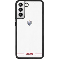 Coque Samsung Galaxy S21 FE 5G - Silicone rigide noir Maillot de football Angleterre 2026 personnalisable