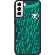 Samsung Galaxy S21 FE 5G Case Hülle - Silikon schwarz Saudi-Arabien 2022 personalisierbares Fussballtrikot