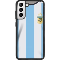 Samsung Galaxy S21 FE 5G Case Hülle - Silikon schwarz Argentinien 2022 personalisierbares Fussballtrikot