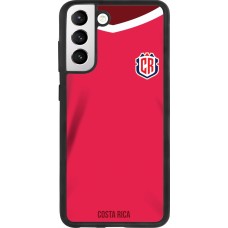 Coque Samsung Galaxy S21 FE 5G - Silicone rigide noir Maillot de football Costa Rica 2022 personnalisable