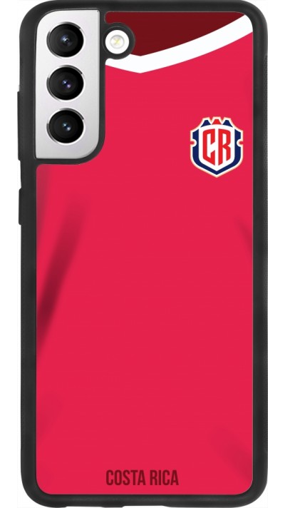 Samsung Galaxy S21 FE 5G Case Hülle - Silikon schwarz Costa Rica 2022 personalisierbares Fussballtrikot