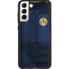 Samsung Galaxy S21 FE 5G Case Hülle - Silikon schwarz Schottland personalisierbares Fussballtrikot