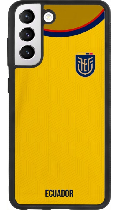 Samsung Galaxy S21 FE 5G Case Hülle - Silikon schwarz Ecuador 2022 Fußballtrikot