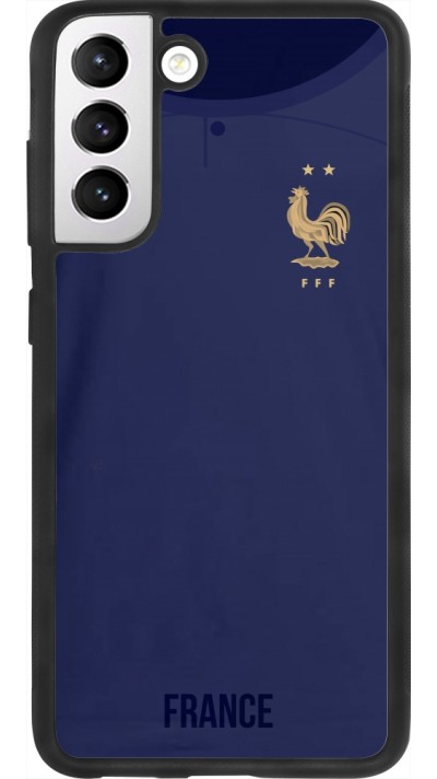 Samsung Galaxy S21 FE 5G Case Hülle - Silikon schwarz Frankreich 2022 personalisierbares Fussballtrikot
