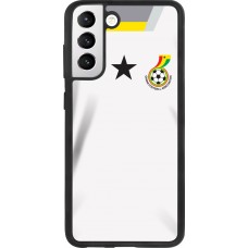 Samsung Galaxy S21 FE 5G Case Hülle - Silikon schwarz Ghana 2022 personalisierbares Fussballtrikot