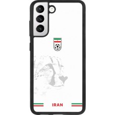 Coque Samsung Galaxy S21 FE 5G - Silicone rigide noir Maillot de football Iran 2026 personnalisable