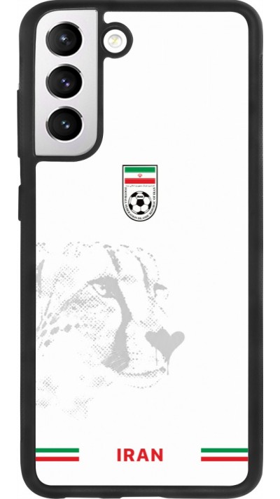 Coque Samsung Galaxy S21 FE 5G - Silicone rigide noir Maillot de football Iran 2026 personnalisable