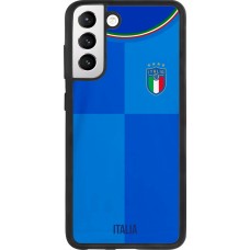 Samsung Galaxy S21 FE 5G Case Hülle - Silikon schwarz Italien 2022 personalisierbares Fußballtrikot