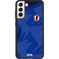 Samsung Galaxy S21 FE 5G Case Hülle - Silikon schwarz Japan 2022 personalisierbares Fussballtrikot